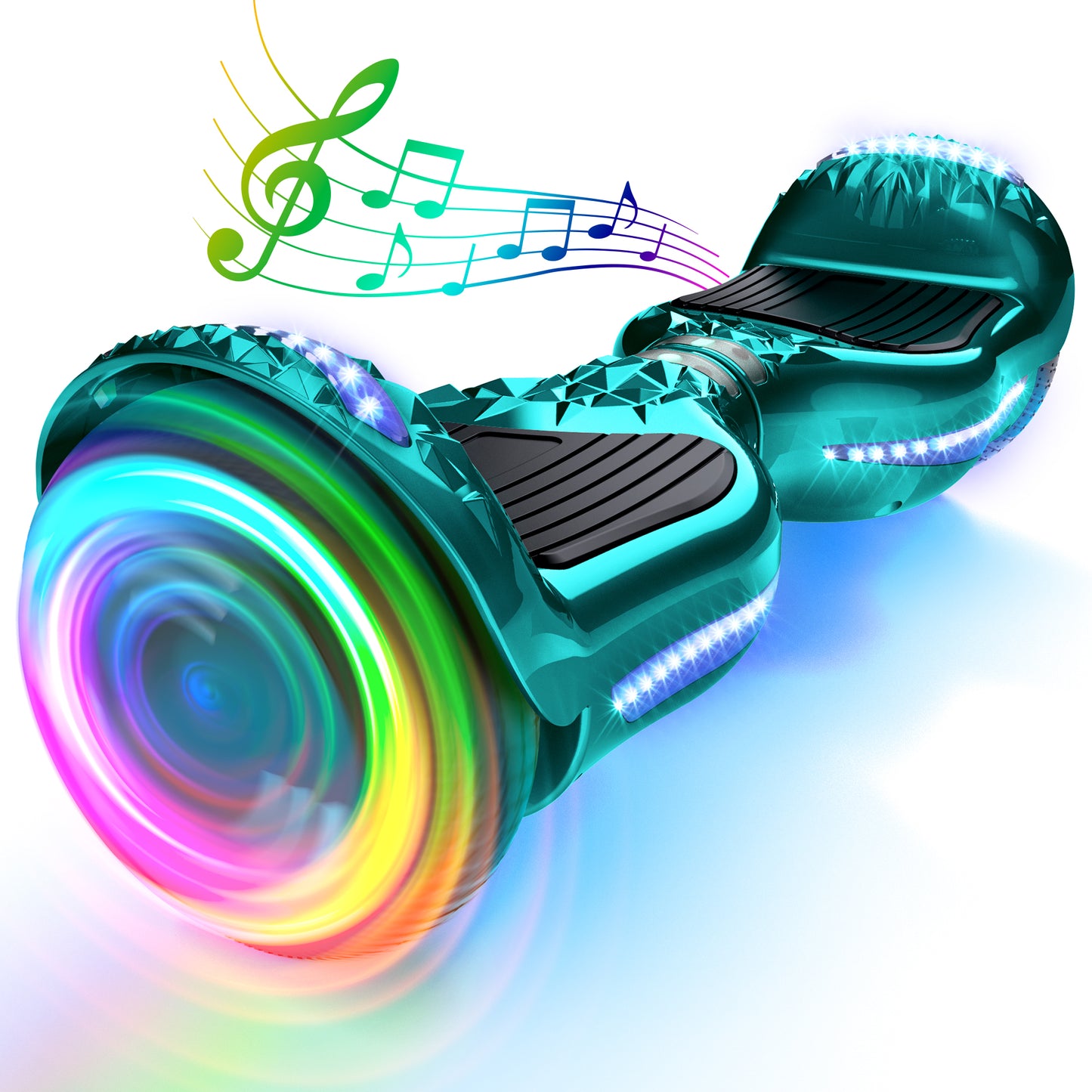 Mosta Electric Hoverboard with New Version Bluetooth Hover Board, Chrome and Design Color Self-Balance Electric Scooter