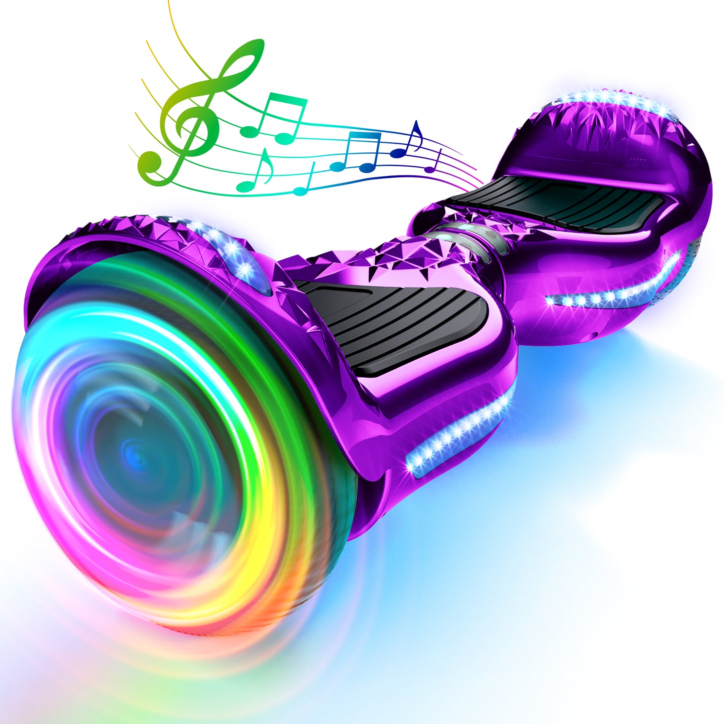 Mosta Electric Hoverboard with New Version Bluetooth Hover Board, Chrome and Design Color Self-Balance Electric Scooter