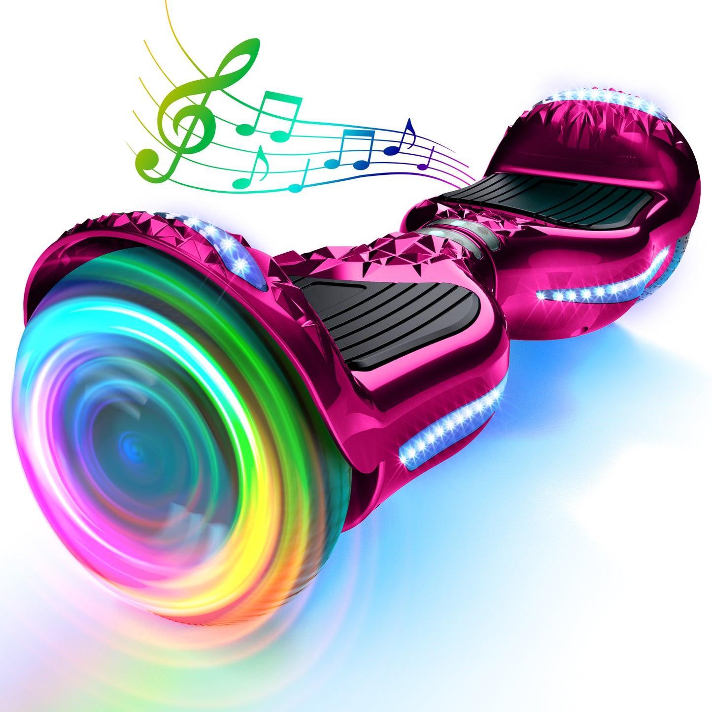 Mosta Electric Hoverboard with New Version Bluetooth Hover Board, Chrome and Design Color Self-Balance Electric Scooter