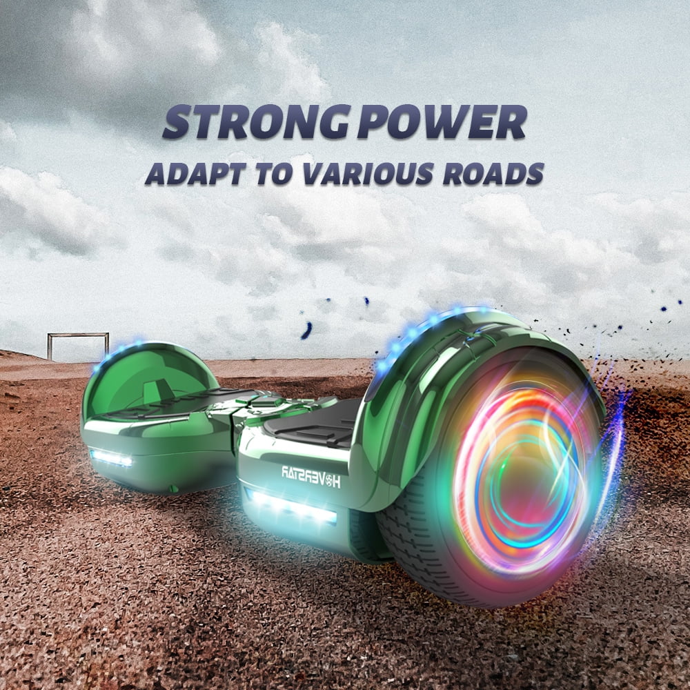 Mosta Hover Electric Scooter Board for Kids & Adults, 9 mph & 9 Miles All Terrain Self-Balance Scooter with Bluetooth and Led Lights,6.5 inch,165 lbs capacity,LED Light,Perfect Gift
