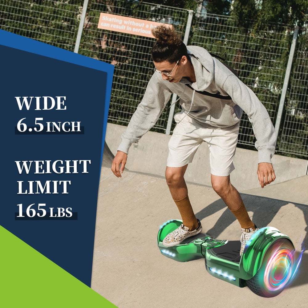 Mosta Hover Electric Scooter Board for Kids & Adults, 9 mph & 9 Miles All Terrain Self-Balance Scooter with Bluetooth and Led Lights,6.5 inch,165 lbs capacity,LED Light,Perfect Gift