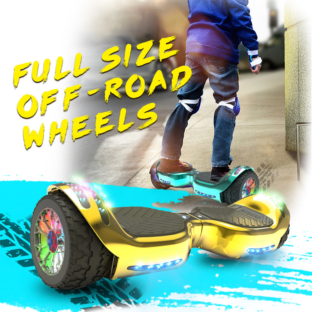 MOSTA All Terrain Self-Balance Scoote ,Electric Scooter Board for Kids & Adults with Bluetooth and Led Lights,6.5 inch,165 lbs capacity Perfect Gift