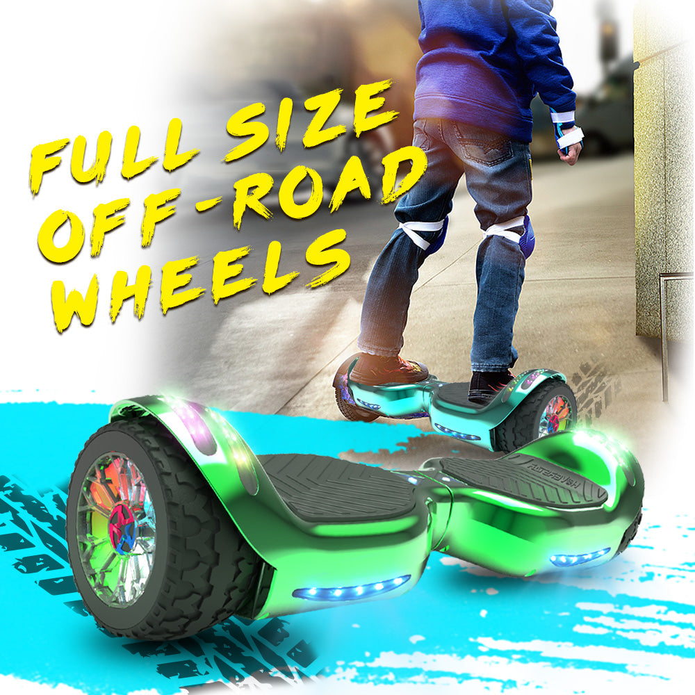 MOSTA All Terrain Self-Balance Scoote ,Electric Scooter Board for Kids & Adults with Bluetooth and Led Lights,6.5 inch,165 lbs capacity Perfect Gift