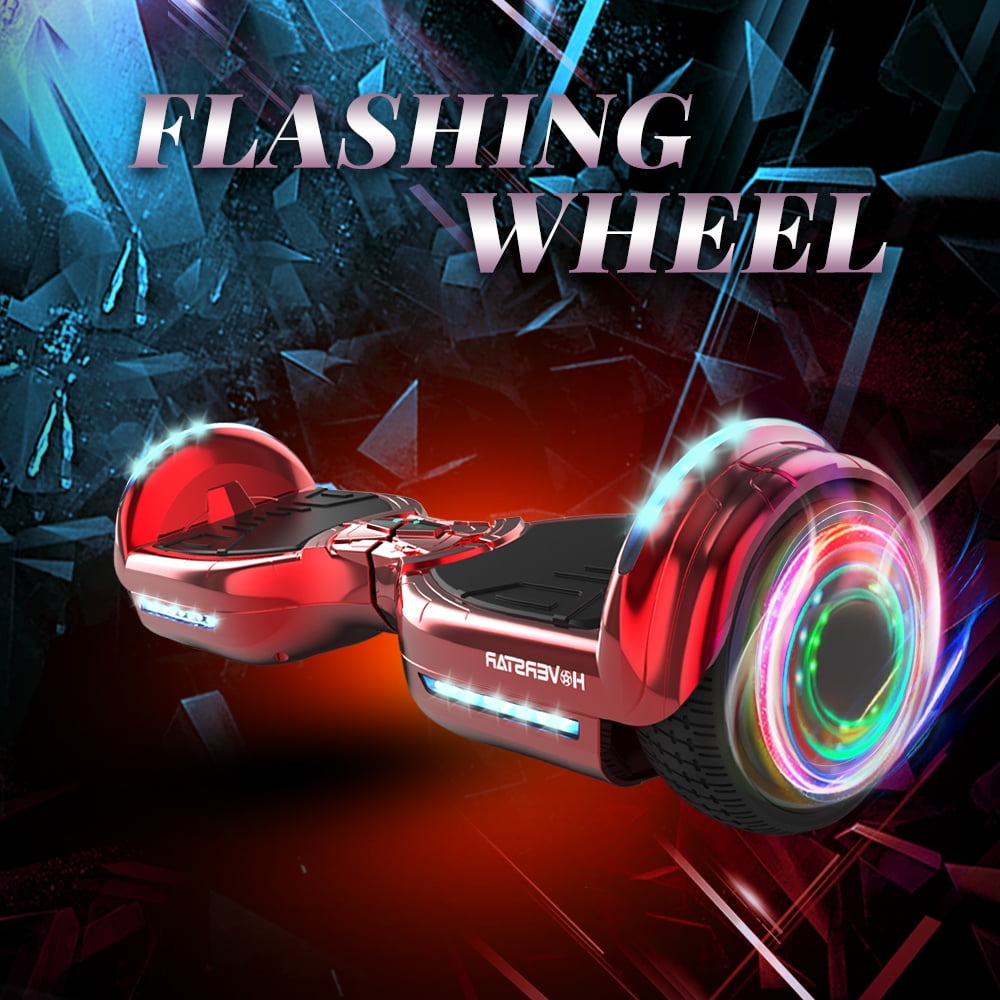 Mosta Hover Electric Scooter Board for Kids & Adults, 9 mph & 9 Miles All Terrain Self-Balance Scooter with Bluetooth and Led Lights,6.5 inch,165 lbs capacity,LED Light,Perfect Gift