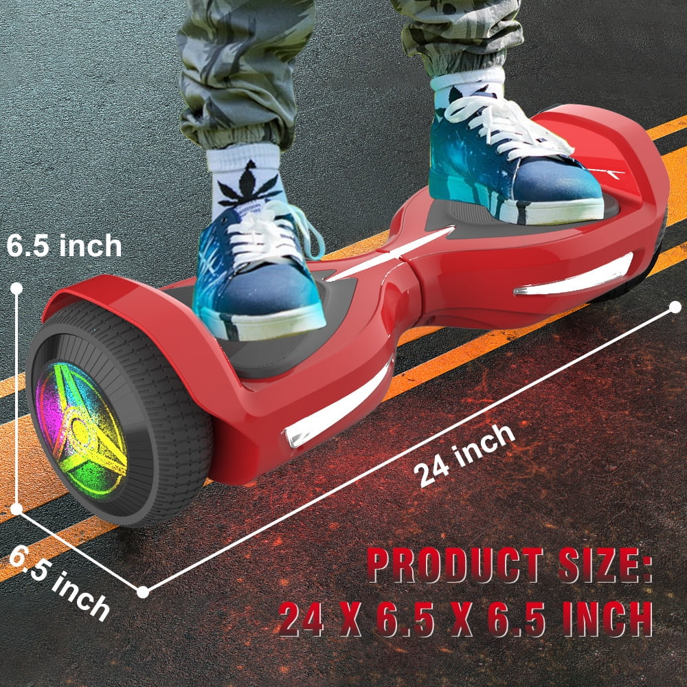 MOSTA All Terrain Self-Balance Scoote ,Electric Scooter Board for Kids & Adults with Bluetooth and Led Lights,6.5 inch, 9 Miles Max 165 lbs capacity Perfect Gift