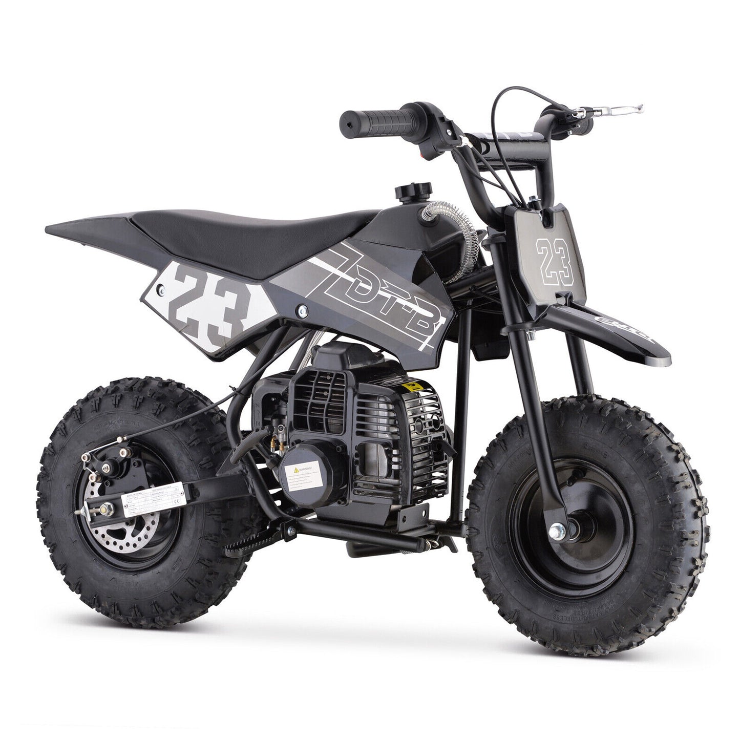 Mosta Mini Kid Dirt Bike, 49 CC 2-Stroke Gas Bike with Off-Rode Tire, Suspensions, Disc Brakes, Max Load 160Lbs, Up to 20Mph