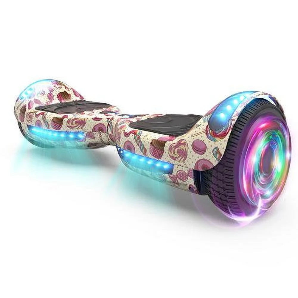 MOSTA All Terrain Self-Balance Scoote ,Electric Scooter Board for Kids & Adults with Bluetooth and Led Lights,6.5 inch,165 lbs capacity Perfect Gift