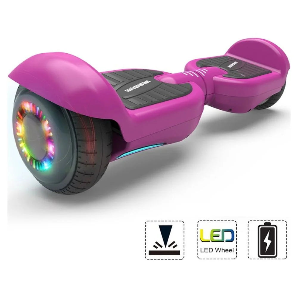 Mosta Hover Electric Scooter Board for Kids & Adults, 9 mph All Terrain Self-Balance Scooter with Bluetooth and Led Lights,6.5 inch,165 lbs capacity,LED Light,Suitable for boys and girls
