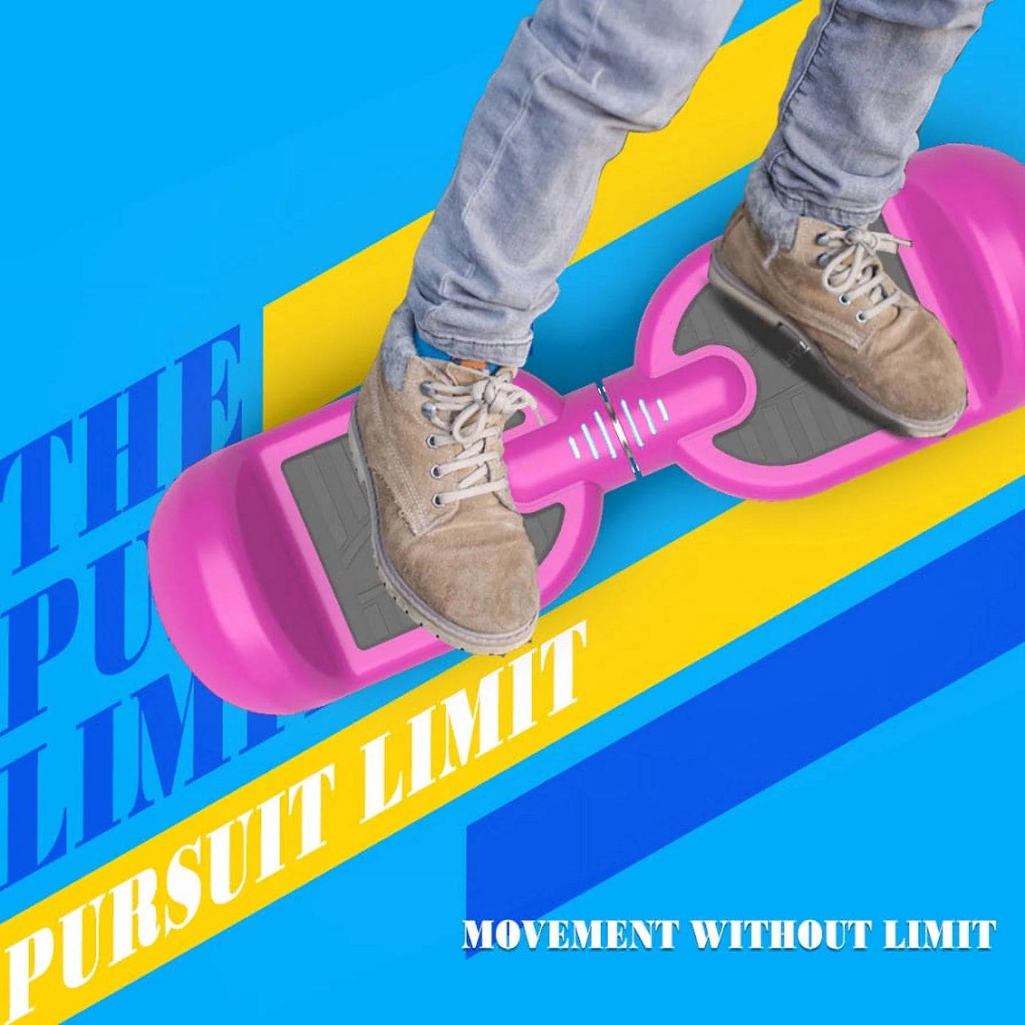 Mosta Hover Electric Scooter Board for Kids & Adults, 9 mph All Terrain Self-Balance Scooter with Bluetooth and Led Lights,6.5 inch,165 lbs capacity,LED Light,Suitable for boys and girls