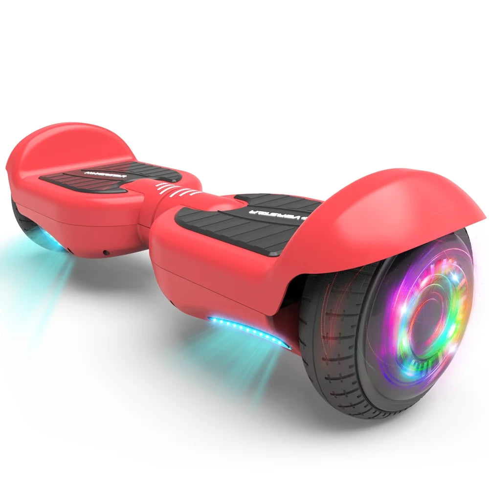 Mosta Hover Electric Scooter Board for Kids & Adults, 9 mph All Terrain Self-Balance Scooter with Bluetooth and Led Lights,6.5 inch,165 lbs capacity,LED Light,Suitable for boys and girls