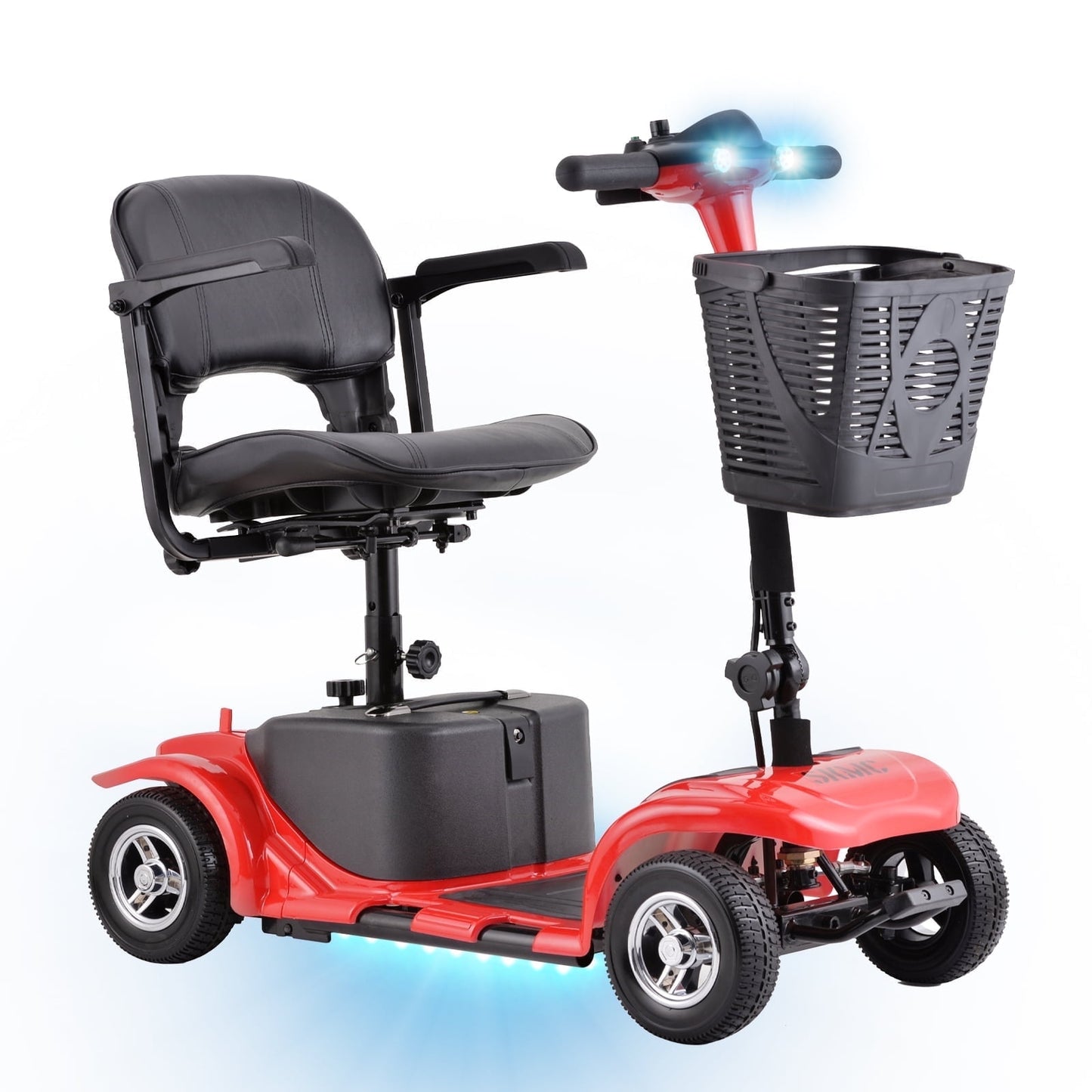 QEASET 4 Wheel Mobility Scooter,Mobility Scooter for Adults, Senior, Electric Powered Chargeable Device for Travel