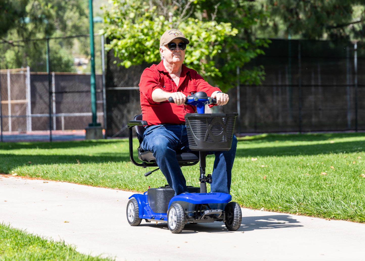 QEASET 4 Wheel Mobility Scooter,Mobility Scooter for Adults, Senior, Electric Powered Chargeable Device for Travel