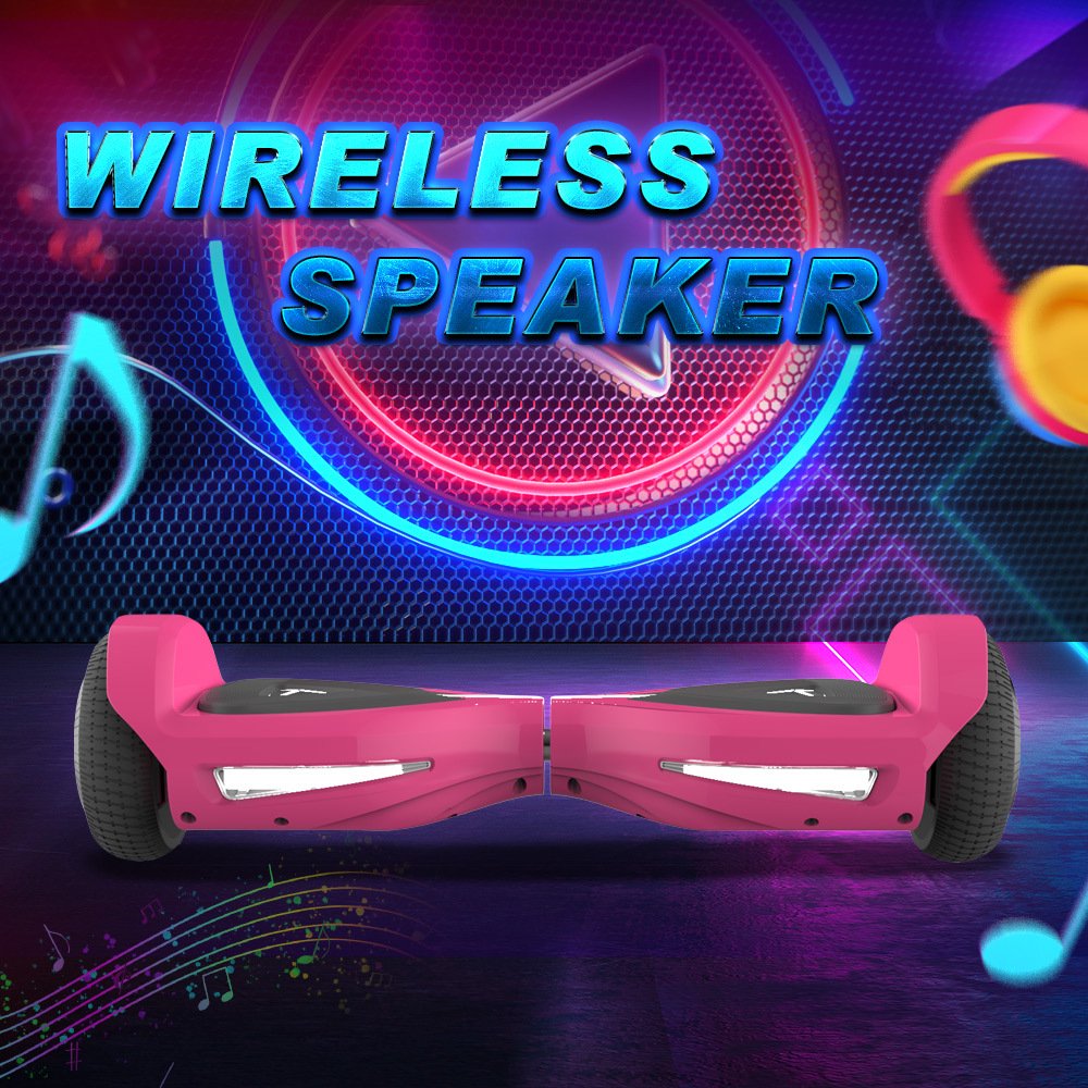 MOSTA All Terrain Self-Balance Scoote ,Electric Scooter Board for Kids & Adults with Bluetooth and Led Lights,6.5 inch, 9 Miles Max 165 lbs capacity Perfect Gift