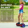 Off Road Electric Scooter with LED Lights & 400W Motor, Tcdjtc Self-Balance Scooter for Kids, Electric Scooter with Bluetooth Speakers, Kids Scooter with 9MPH Max Speed, All Terrain Scooter