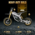 Electric Dirt Bike with 3000W Motor, Tcdjtc Electric Motorcycle with 37MPH Max Speed, Kids & Adults Dirt Bike for Ages 13 and up, Kids Motorcycle with 50 Miles Max Range, Dual Hydraulic Disc Brakes