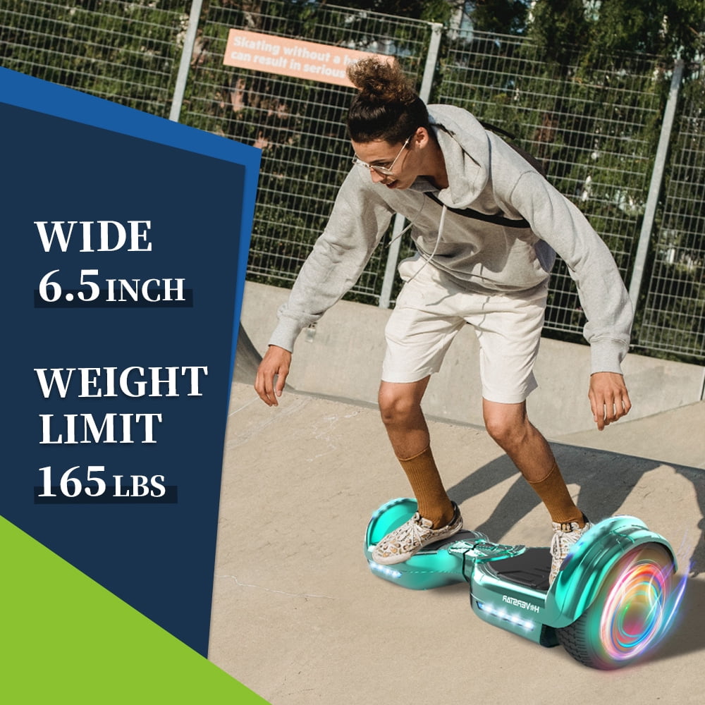Mosta Hover Electric Scooter Board for Kids & Adults, 9 mph & 9 Miles All Terrain Self-Balance Scooter with Bluetooth and Led Lights,6.5 inch,165 lbs capacity,LED Light,Perfect Gift