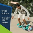 Tcdjtc 6.5" Self Balancing Scooter Hover Board with 9 Miles Max Range & LED Headlights