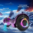 Tcdjtc Hover Self-Balance Scooter for Kids Board, Off Road Electric Scooter with LED Lights & 400W Motor, Electric Scooter with Bluetooth Speakers, Kids Scooter with 9MPH Max Speed