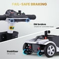 Arshin Mobility Scooter,4 Wheel Mobility Scooter for Adults,Senior, Electric Powered Chargeable Device for Travel,Silver