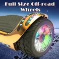 Tcdjtc Hoverboard with Bluetooth and Led Lights, Balance Board for Kids, Kids Outdoor Toys with 9 Mph Max Speed, All Terrain Hoverboard with UL 2272 Safety Standard
