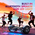 Electric Scooter with Bluetooth Speakers, Hover Off Road Board Electric Scooter with LED Lights & 400W Motor, Kids Scooter with 9MPH Max Speed, Tcdjtc Self-Balance Scooter for Kids
