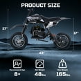 49cc Dirt Bike for Kids, Tcdjtc Gas Dirt Bike with 27 Miles Max Range, Kids Dirt Bike with 18 MPH Max Speed, Gas Powered Dirt Bike with 132 LBS Capacity, Mini Motorcycles for Kids, Gas Mini Bike