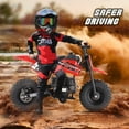 49cc Gas Dirt Bike for Kids, Tcdjtc Kids Dirt Bike with 20MPH Max Speed, Mini Dirt Bike with 2-Stroke, Mini Bike with Disc Brakes, Kids Motorcycle with 27 Miles Max Range, Gas Powered Bike