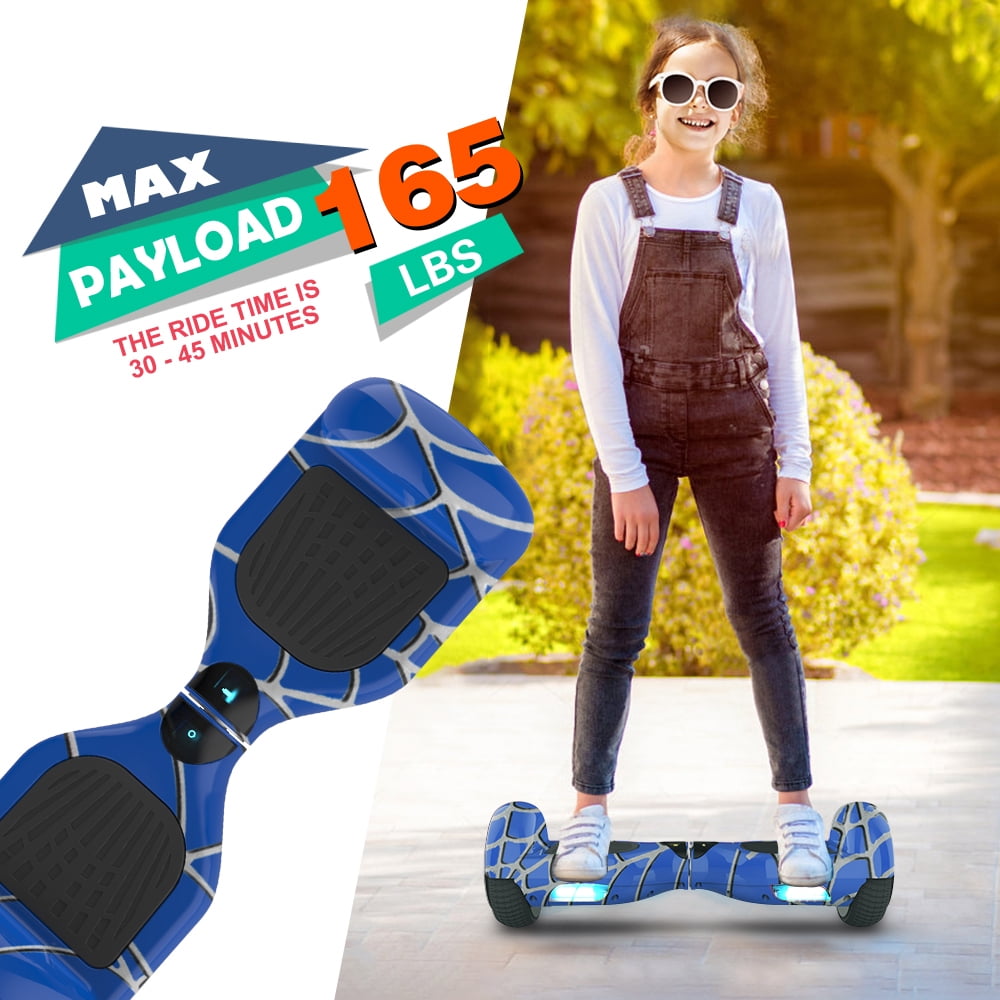MOSTA All Terrain Self-Balance Scoote ,Electric Scooter Board for Kids & Adults with Bluetooth and Led Lights,6.5 inch,165 lbs capacity Perfect Gift