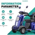 Tcdjtc Mobility Scooters for Seniors & Adult, Off Road Disability Scooter with 400lbs Capacity, Motorized Scooter for Seniors with Rear Trunk, Powered Mobility Scooters 25 Miles 3-Speed Long Range