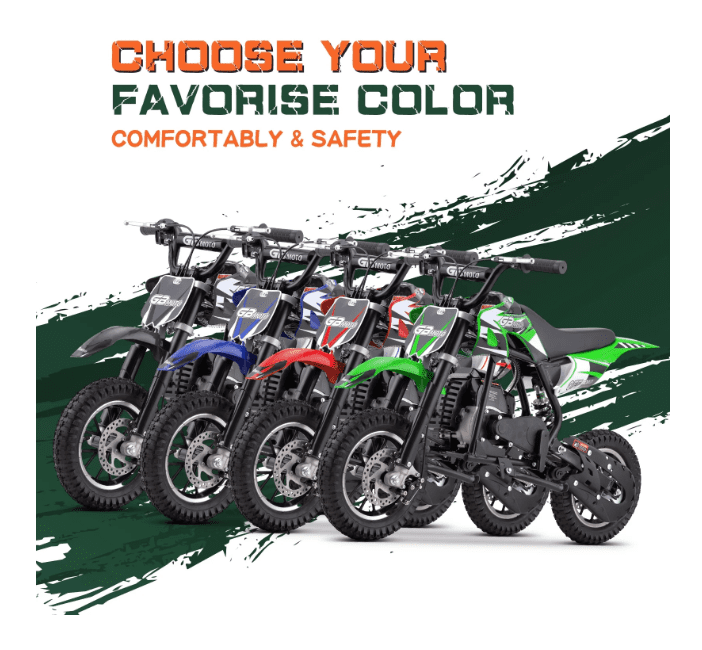 Aoemoe DB1 Gasoline 50CC Dirt Bike, GREEN
