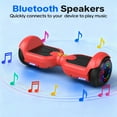 Tcdjtc Self-Balance Scooter for Kids, Electric Scooter with Bluetooth Speakers, Hover Off Road Board Electric Scooter with LED Lights & 400W Motor, Kids Scooter with 9MPH Max Speed