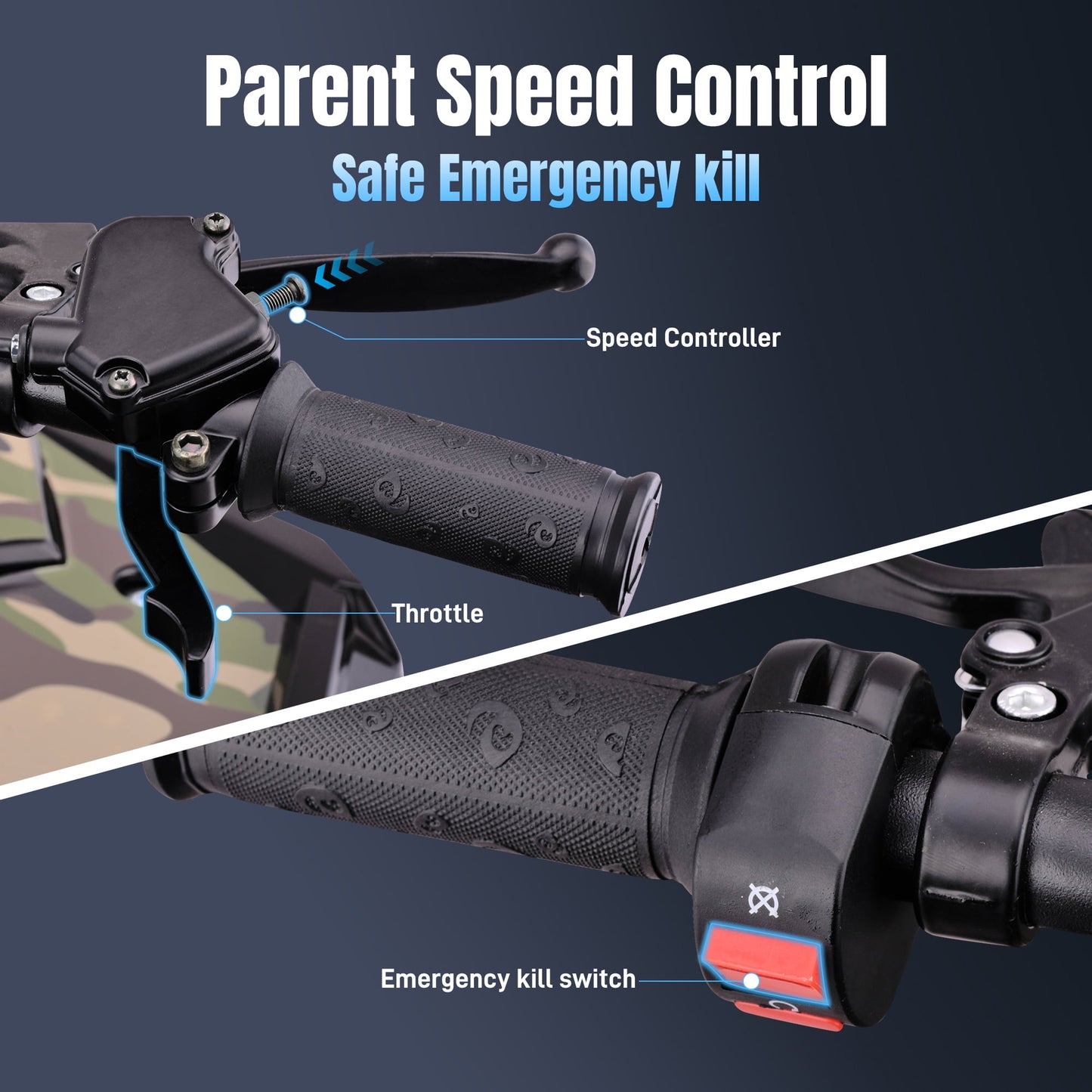 All-Terrain 25 Miles Ride on Toys,Arshin Powerful Kids Toy Vehicle,15.5 mph Variable Speeds,Parent Control,Suspension,Disc Brake,Suspension,Perfect Gift(Camouflage)