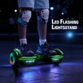 Electric Scooter with Bluetooth Speakers, Tcdjtc Self-Balance Scooter for Kids, Hover Off Road Board Electric Scooter with LED Lights & 400W Motor, Kids Scooter with 9MPH Max Speed