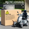Tcdjtc 4 Wheel Mobility Scooters for Seniors, Adult Scooter with 800W Motor, Motorized Scooter for Adults, Heavy Duty Electric Scooter with 500 lb Capacity, 31 Miles Long Range, Instructions Included