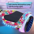Tcdjtc Hoverboard with Bluetooth and Led Lights, Balance Board for Kids, Kids Outdoor Toys with 9 Mph Max Speed, All Terrain Hoverboard with UL 2272 Safety Standard