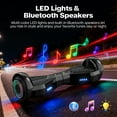 Hoverboard for Kids with 9 mph Max Speed, Tcdjtc Electric Scooters with LED Lights & Bluetooth Speakers, All Terrain Hoverboard for Adults, Off Road Hoverboard with UL2272 Certified
