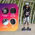 Electric Scooter with Bluetooth Speakers, Hover Off Road Board Electric Scooter with LED Lights & 400W Motor, Kids Scooter with 9MPH Max Speed, Tcdjtc Self-Balance Scooter for Kids