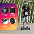 Electric Scooter with Bluetooth Speakers, Hover Off Road Board Electric Scooter with LED Lights & 400W Motor, Kids Scooter with 9MPH Max Speed, Tcdjtc Self-Balance Scooter for Kids