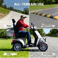 Tcdjtc 4 Wheel Mobility Scooters for Seniors, Adult Scooter with 800W Motor, Motorized Scooter for Adults, Heavy Duty Electric Scooter with 500 lb Capacity, 31 Miles Long Range, Instructions Included