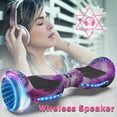 Hoverboard for Kids with 9 mph Max Speed, Tcdjtc Electric Scooters with LED Lights & Bluetooth Speakers, All Terrain Hoverboard for Adults, Off Road Hoverboard with UL2272 Certified