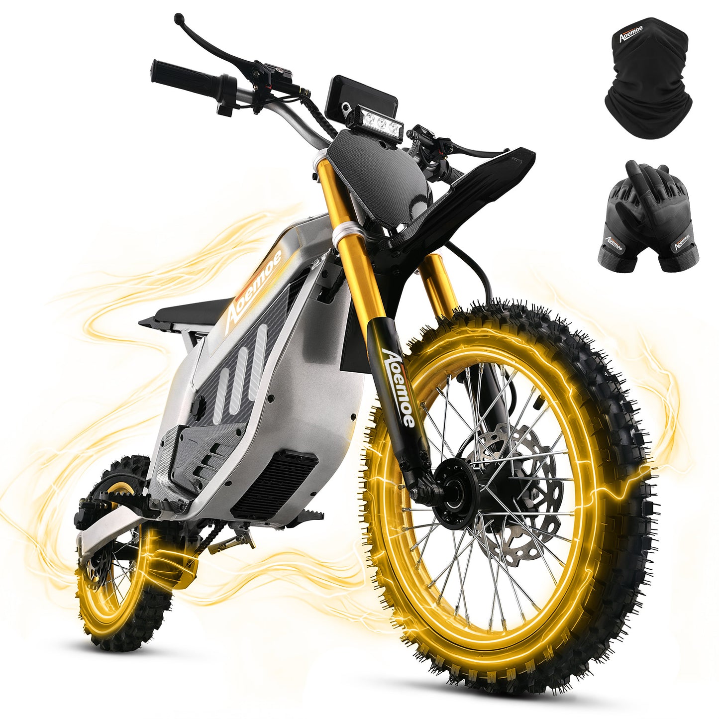 Aoemoe 48V Electric Dirt Bike 3000W (Peak Power)55km/h(White)
