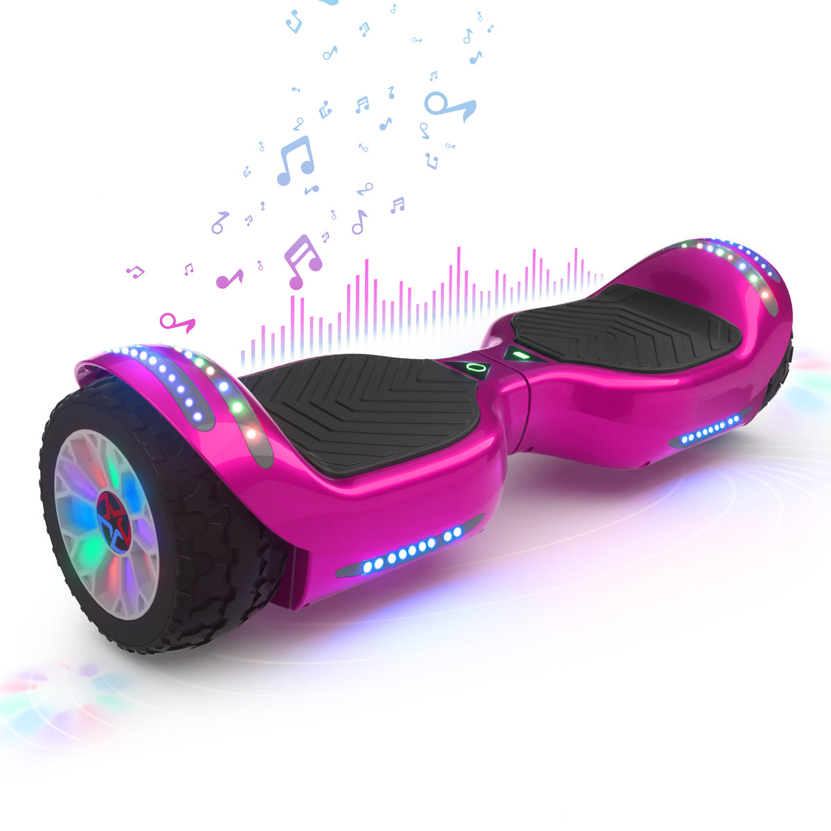 MOSTA All Terrain Self-Balance Scoote ,Electric Scooter Board for Kids & Adults with Bluetooth and Led Lights,6.5 inch,165 lbs capacity Perfect Gift