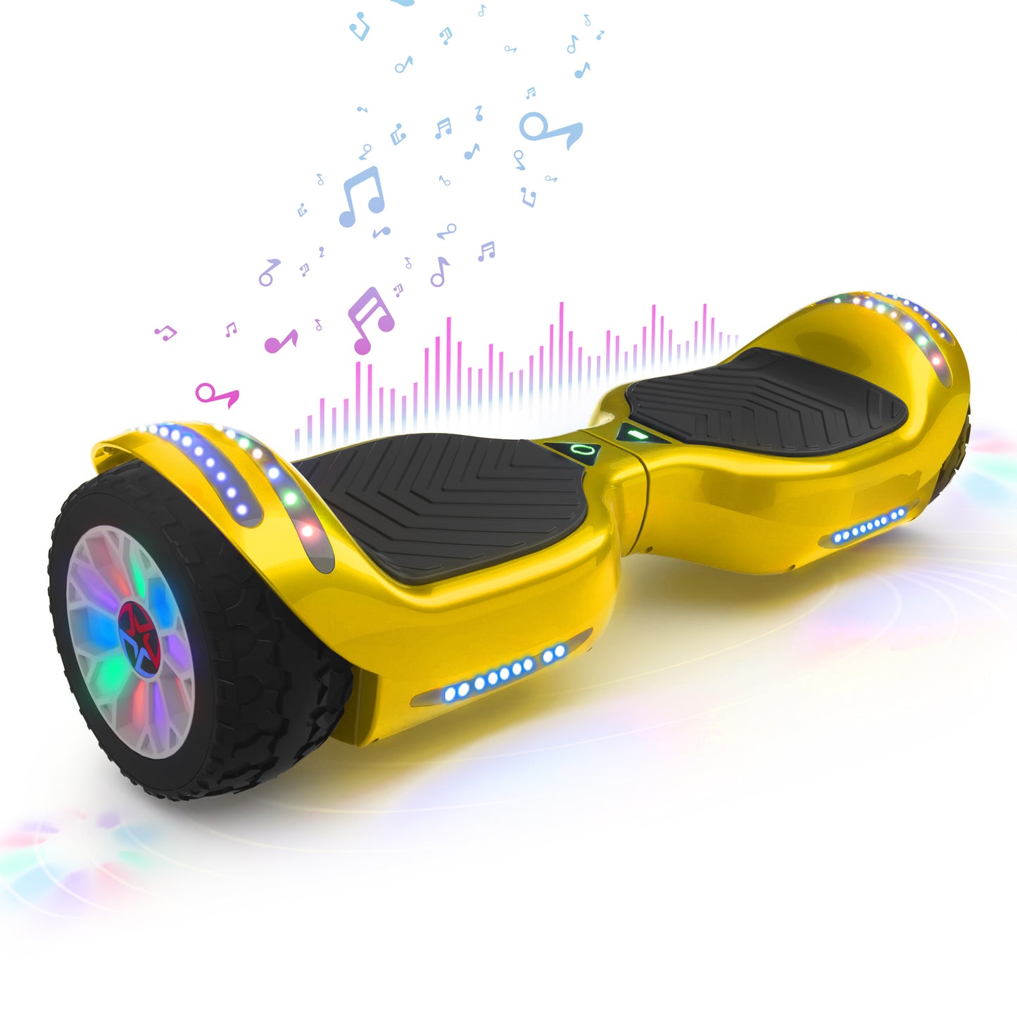 Mosta Electric Hoverboard with New Version Bluetooth Hover Board, Chrome and Design Color Self-Balance Electric Scooter