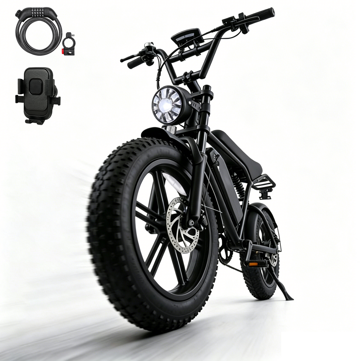 LiltJan Electric Bike for Adults Peak 1500W Motor, 20"x4" Fat Tire, E Mountain Bike, 48V/15AHElectric Mountain Bike with 7 Speeds for Adults & Teens