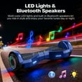 Tcdjtc Hover Self-Balance Scooter for Kids Board, Off Road Electric Scooter with LED Lights & 400W Motor, Electric Scooter with Bluetooth Speakers, Kids Scooter with 9MPH Max Speed