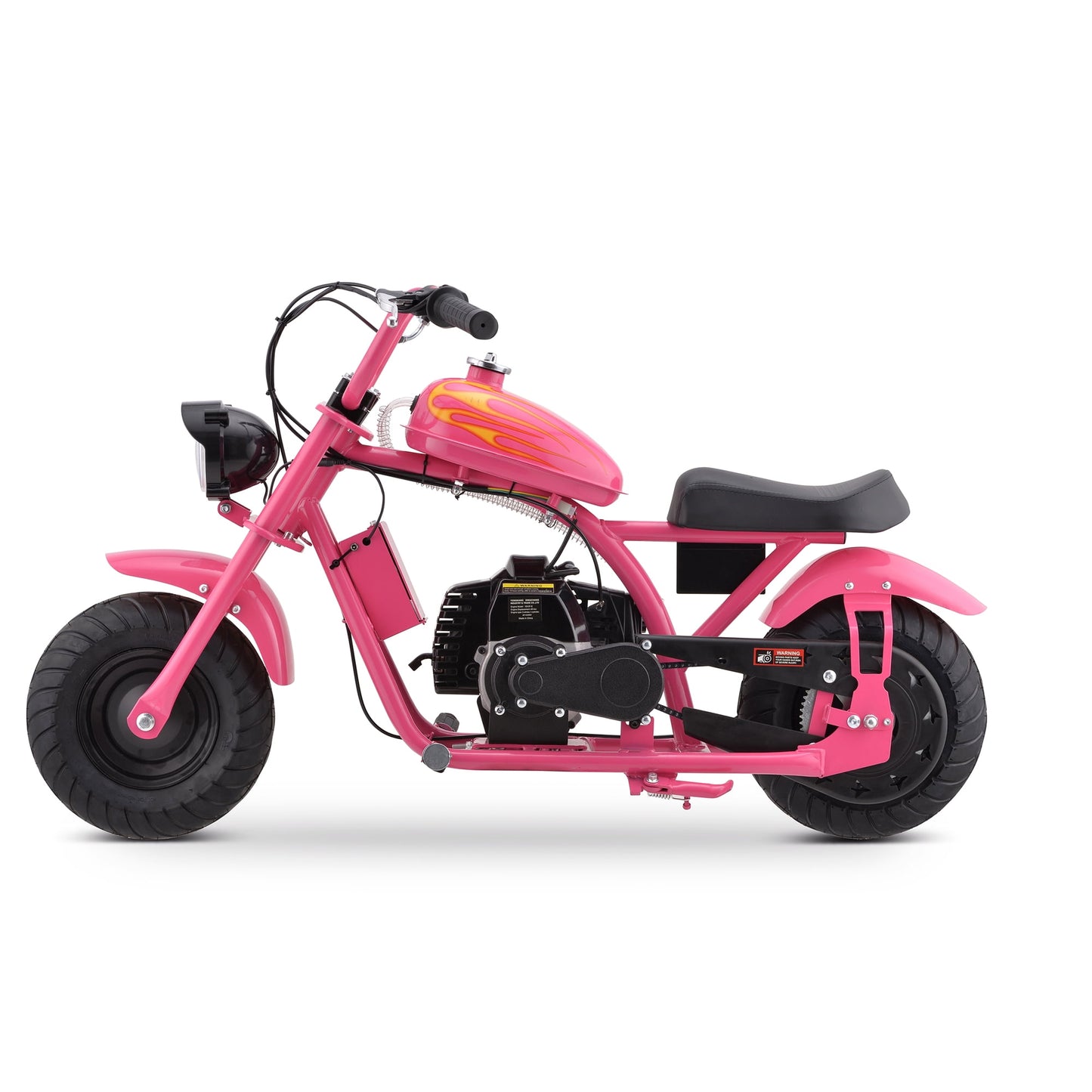 Aoemoe Gas Mini Chopper Bike, DB004 Model 49.4 CC 2-Stroke Powered Mini Bike, Pink