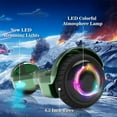 Tcdjtc Hover Self-Balance Scooter for Kids Board, Off Road Electric Scooter with LED Lights & 400W Motor, Electric Scooter with Bluetooth Speakers, Kids Scooter with 9MPH Max Speed