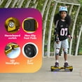 Hover Off Road Board Electric Scooter with LED Lights & 400W Motor, Kids Scooter with 9MPH Max Speed, Electric Scooter with Bluetooth Speakers, Tcdjtc Self-Balance Scooter for Kids