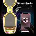 Tcdjtc Hoverboard with Bluetooth and Led Lights, Balance Board for Kids, Kids Outdoor Toys with 9 Mph Max Speed, All Terrain Hoverboard with UL 2272 Safety Standard