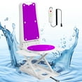 2-in-1 Electric Chair Lift for Elderly & Disabled, Tcdjtc Patient Lift with 4 Strong Suction Cups, Bath Lift Chair with 308LBS Capacity, Elderly Assistance Products, Sit to Stand Lift for Elderly